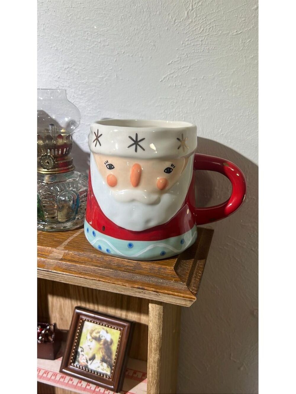 Anthropologie Bird Can Fox Santa Mug
